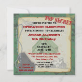 Rustic Sleepover Party Invitation (Front)