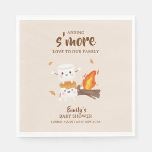 Rustic S'more Love Campfire Baby Shower Napkins