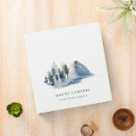 Rustic Snow Pine Woods Watercolor Camping Mountain 3 Ring Binder<br><div class="desc">For any further customisation or any other matching items,  please feel free to contact me at yellowfebstudio@gmail.com</div>