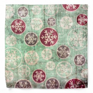 Rustic Snowflakes Bandana