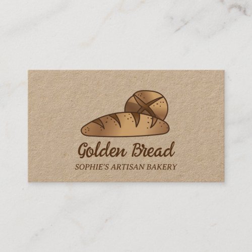 Rustic Sourdough Bread Bakery Baker  Business Card