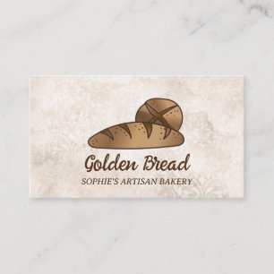 Rustic Sourdough Bread Bakery Baker Business Card