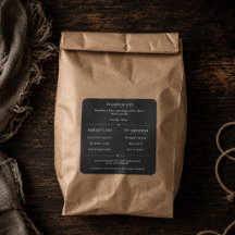 Rustic Sourdough Bread Ingredients Label Sticker