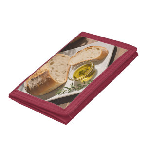Rustic Sourdough Bread Olive Oil Tri-fold Wallet