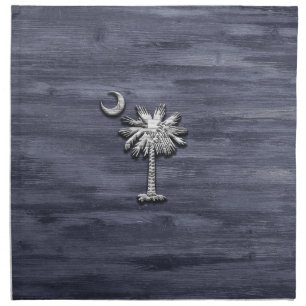 Rustic South Carolina Palmetto and Moon Cloth Napkin