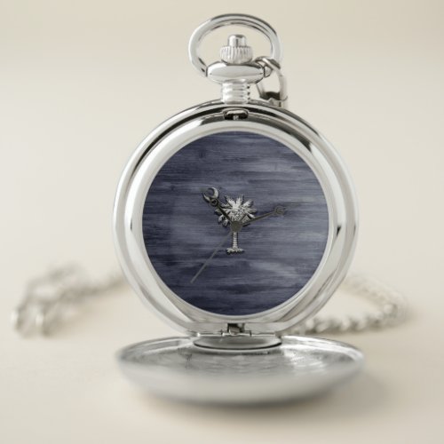 Rustic South Carolina Palmetto and Moon Pocket Watch