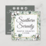 Rustic Southern Cotton & Botanical Social Media Square Business Card