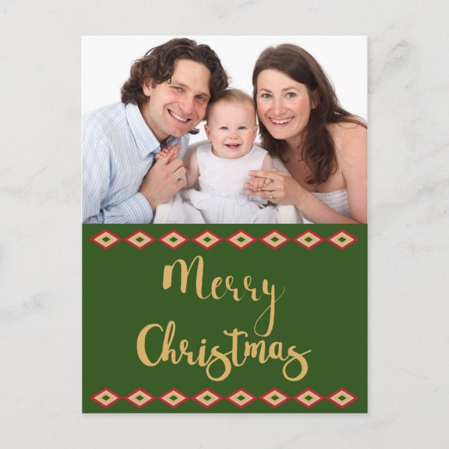 Rustic Southwest Christmas Custom Holiday Photo (Front)