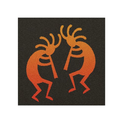 Rustic Southwest Kokopelli Wood Wall Art