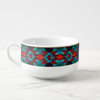 Rustic Southwest Pattern Soup Mug