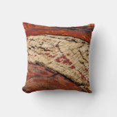 Rustic Southwest Red Brown Abstract Couch  Throw Pillow (Front)