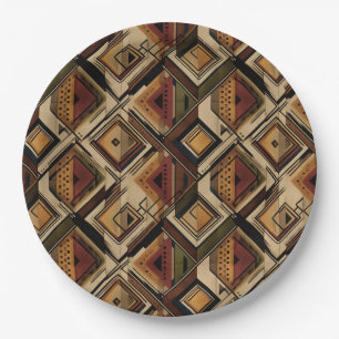 Rustic Southwestern Stripe Pattern (1) Paper Plates