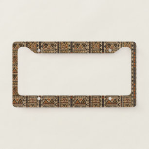 Rustic Southwestern Stripe Pattern (2) License Plate Frame