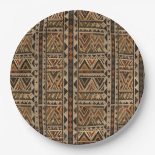 Rustic Southwestern Stripe Pattern (2) Paper Plates
