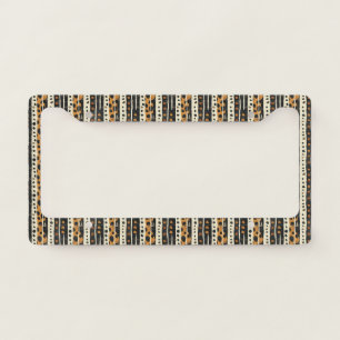 Rustic Southwestern Stripe Pattern (3) License Plate Frame