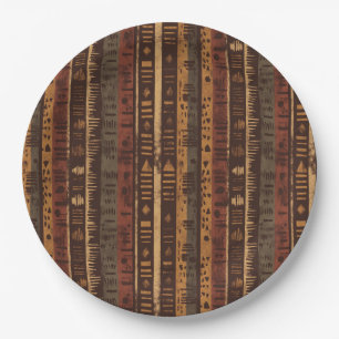 Rustic Southwestern Stripe Pattern (5) Paper Plates
