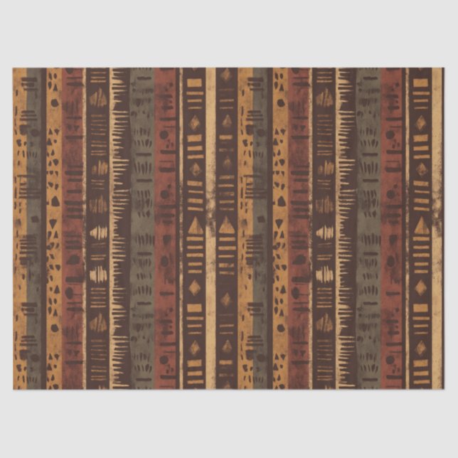 Rustic Southwestern Stripe Pattern (5) Tissue Paper (Front)