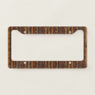 Rustic Southwestern Stripe Pattern (6) License Plate Frame