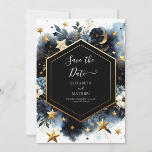 Rustic Space Celestial Wedding Save The Date