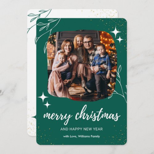 Rustic Sparkling Season Holiday Greeting Card