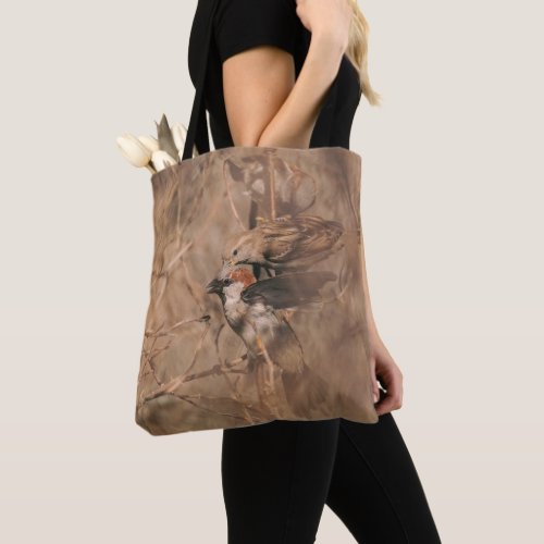 Rustic Sparrow Birds Woodland Brown Birdwatcher's Tote Bag