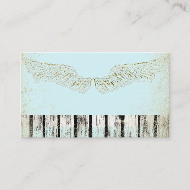 Rustic, Spiritual, Angel Wings, Business Cards, Card (Front)