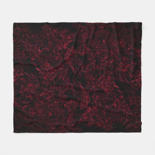 Rustic spongy red on dark red background fleece blanket