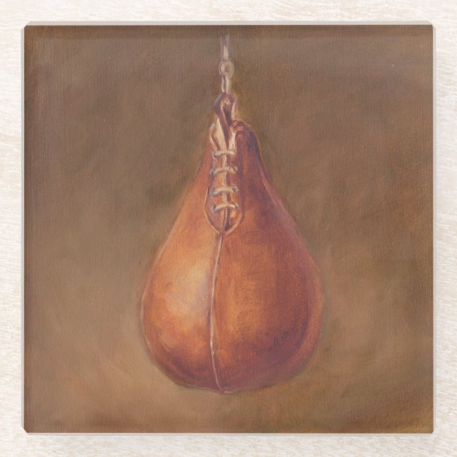 Rustic Sports | Boxing Glass Coaster (Front)