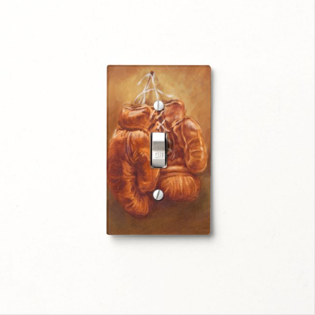 Rustic Sports | Boxing Glove Light Switch Cover (In Situ)