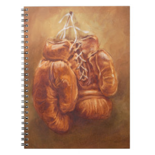 Rustic Sports Boxing Glove Notebook