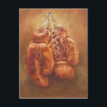 Rustic Sports | Boxing Glove Postcard<br><div class="desc">Rustic Sports | Glove  Artist: Ethan Harper</div>