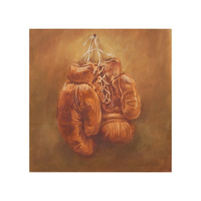 Rustic Sports | Boxing Glove Wood Wall Art (Front)
