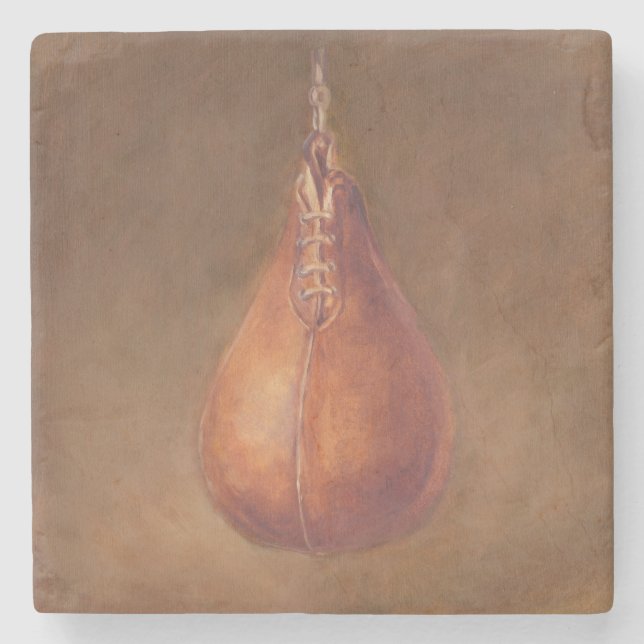 Rustic Sports | Boxing Stone Coaster (Front)