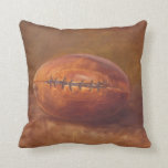 Rustic Sports | Football Throw Pillow<br><div class="desc">Rustic Sports | Football  Artist: Ethan Harper</div>