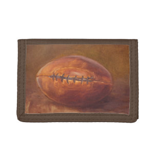 Rustic Sports Football Tri-fold Wallet