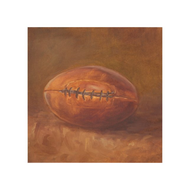 Rustic Sports | Football Wood Wall Art (Front)