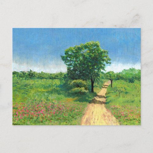 Rustic Spring Landscape Postcard