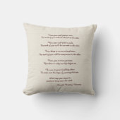 Rustic Square Pillow Apache Blessing Wedding Gift (Front)