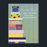 Rustic Stackable Gifts Country Save Date Postcard<br><div class="desc">Rustic Stackable Gifts Country Save Date Postcard Customize with any text.</div>