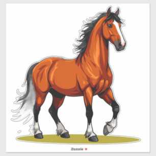 🐎 Rustic Stallion Artwork For Horse Lovers 🐎 Sticker