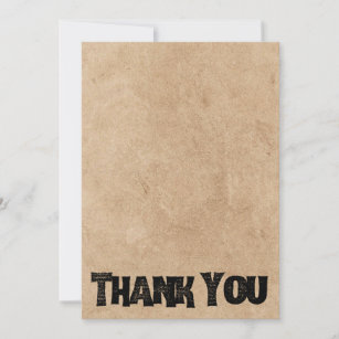 Rustic Stamp Thank You Vintage