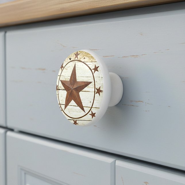 Rustic  star wheel ceramic knob (Creator Uploaded)