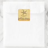 rustic starfish beach wedding  envelopes seals (Bag)