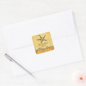 rustic starfish beach wedding  envelopes seals (Envelope)