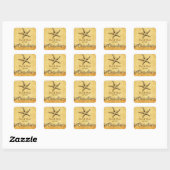 rustic starfish beach wedding  envelopes seals (Sheet)