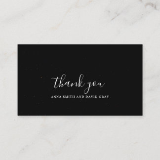 Rustic Starry Night Mountain Forest Thank you Card