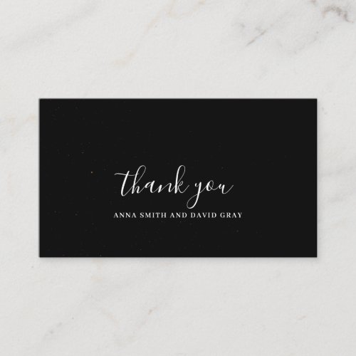 Rustic Starry Night Mountain Forest Thank you Card