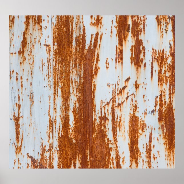 Rustic Steel: Grunge Wall Texture Poster (Front)