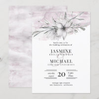 rustic stencil botanical elegant wedding