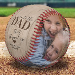 Rustic Stepped Up Dad Father's Day Photo Baseball<br><div class="desc">Custom stepfathers day baseball gift for a stepdad featuring the cute saying "you're the dad that stepped up",  with the names of the children. Plus 2 photos for you to customize with your own to make this an extra special father's day/birthday gift.</div>